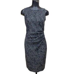 Kenneth Cole Snakeskin Print Body-Con Dress Gray Black Size 4